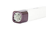 Фонтар WERTVOLL 3 режиму LED Li-ion 1200 mAh/t 7000 K/80 lum powerbank ABS 122x25 мм WHITE RX-8001, фото 5