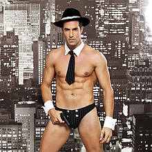 Рольовий костюм гангстера "Небезпечний Джек" One Size Black