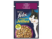 Пауч для кошенят Junior Fantastic / Качка зі шпинатом (FELIX) 85г ТМ PURINA  "Lv"