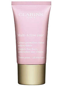 Зволожувальний денний сонцезахисний крем для обличчя clarins multi active jour