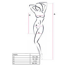 Відверта сукня-сітка Passion BS073 white, фото 4