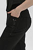 Штани офісні у великих розмірах 2XL — 7XL Штани класичні в чорному кольорі (охолонок), фото 7