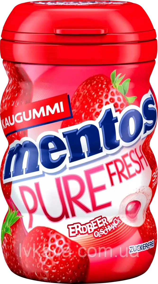 Жевательная резинка Mentos Pure Fresh с клубникой без сахара , 70 гр - фото 1 - id-p1794394808