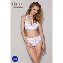 Еластичний топ з мереживом Passion PS001 TOP L, white, фото 3