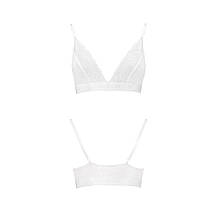 Еластичний топ з мереживом Passion PS001 TOP L, white, фото 4