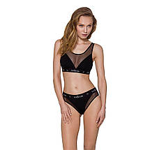 Топ з прозорою вставкою Passion PS002 TOP M, black, фото 3