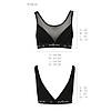Топ з прозорою вставкою Passion PS002 TOP M, black, фото 6