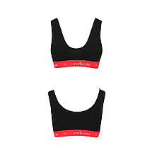 Спортивний топ на широких бретелях Passion PS003 TOP S, black, фото 5