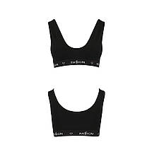 Спортивний топ з широкою гумкою Passion PS004 TOP S, black, фото 5