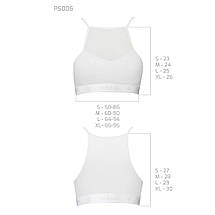 Спортивний топ з прозорою вставкою Passion PS006 TOP M, white, фото 5