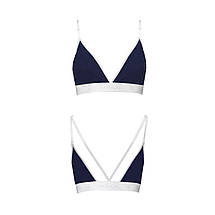 Спортивний топ з подвійними бретелями Passion PS007 TOP M, navy blue, фото 5