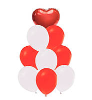 Набор воздушных шаров "Red Heart", 9 шт, Италия