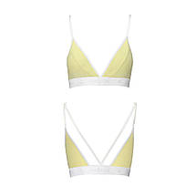 Спортивний топ з подвійними бретелями Passion PS007 TOP S, yellow, фото 4