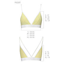 Спортивний топ з подвійними бретелями Passion PS007 TOP S, yellow, фото 5