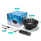 Нічник-світильник проєктор зоряного неба з Bluetooth колонкою з пультом режим Disco Ball, фото 9