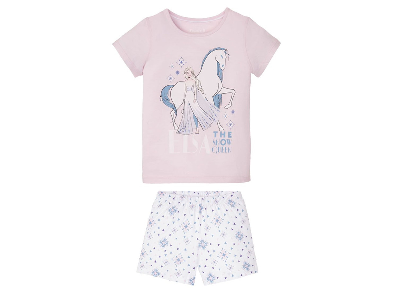 Піжама (футболка і шорти) для дівчинки Disney Frozen 349309 086-92 см (12-24 months) рожевий