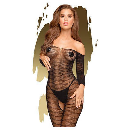 Бодістокінг з довгими рукавами Penthouse - Dreamy Diva Black S/L, фото 1