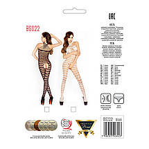 Розпродаж!!! Бодістокінг Passion BS022 white, комбінезон, фото 5