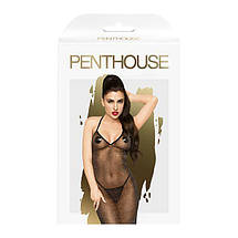 Сукня в підлогу з люрексовою ниткою і стрінгами Penthouse - Love on Fire Black L/XL, фото 3