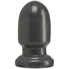 Анальна пробка для фістінгу Doc Johnson American Bombshell - Shell Shock S Gun Metal, діаметр 7,4 см