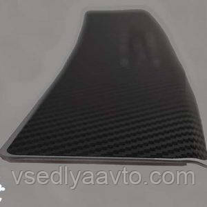 Накладка на бампер с загибом LEXUS ES VII (XZ10 / AXZH10) c 2018- (Carbon)