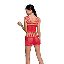 Бодістокінг мінісукня з метеликами Passion BS090 One Size red, фото 2