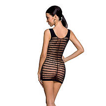 Бодістокінг-сукня з відкритими грудями Passion BS092 black, фото 2