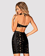 Сукня під зміїну шкіру Obsessive Vivianty dress M/L, чорна, фото 2