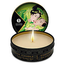 Масажна свічка Shunga Mini Massage Candle — Exotic Green Tea (30 мл) з афродизіаками