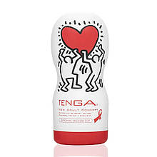 Мастурбатор Tenga Keith Haring Deep Throat Cup (глибоке горло) з вакуумною стимуляцією