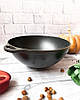 Казан чавунний 8 л WOK азіатський із кришкою-сковородою Syton, Сітон, фото 6