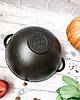 Казан чавунний 8 л WOK азіатський із кришкою-сковородою Syton, Сітон, фото 4