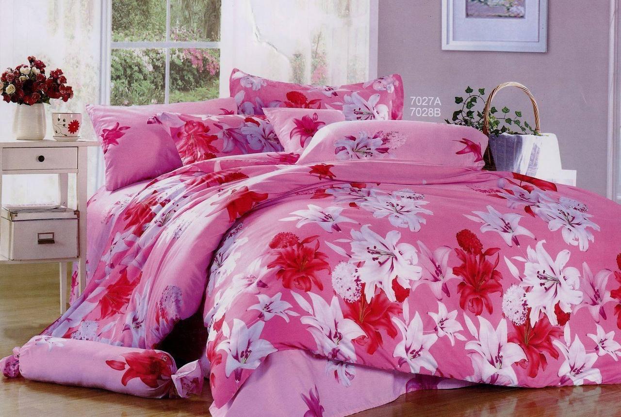Комплект постільної білизни 160х220 рожевий No Brand 11594, фото 1