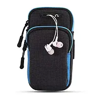 Чехол на руку BeCover BC0011 Universal 6.5 Black Blue на руку