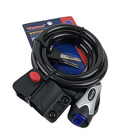 Замок вело Tonyon 12*1500 мм TY555, з кріпленням