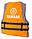 Рятувальний жилет водний Yamaha ХL 80-110 кг помаранчевий, фото 3
