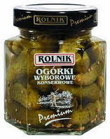 Мариновані корнішони Rolnik Premium Ogórki wyborowe 295 g