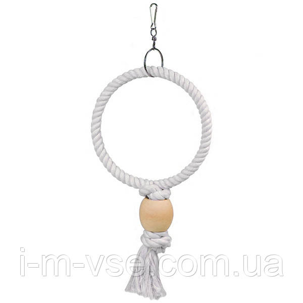 Flamingo Ring ФЛАМІНГО МОТУЗЯНЕ КІЛЬЦЕ іграшка для папуг середніх, великих