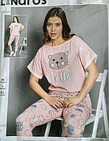 Женская пижама LINDROS хлопковая футболка + штаны Норма Турция