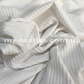 Трикотаж Мустанг рубчик (Локшина) 3x2 Молочний