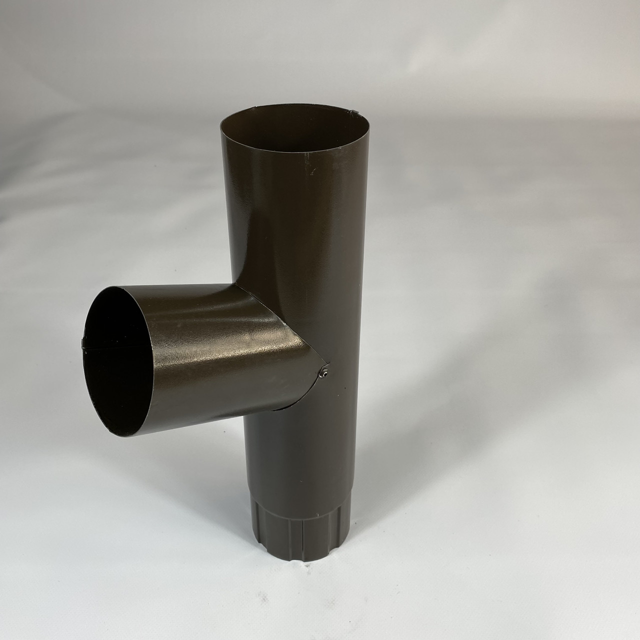 Трійник Stream 90 мм RAL 8019 Темно-коричневий Сіро-коричневий, фото 1