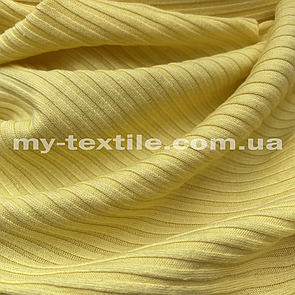 Трикотаж Мустанг ширина смужки 3x2 см Світло Жовтий
