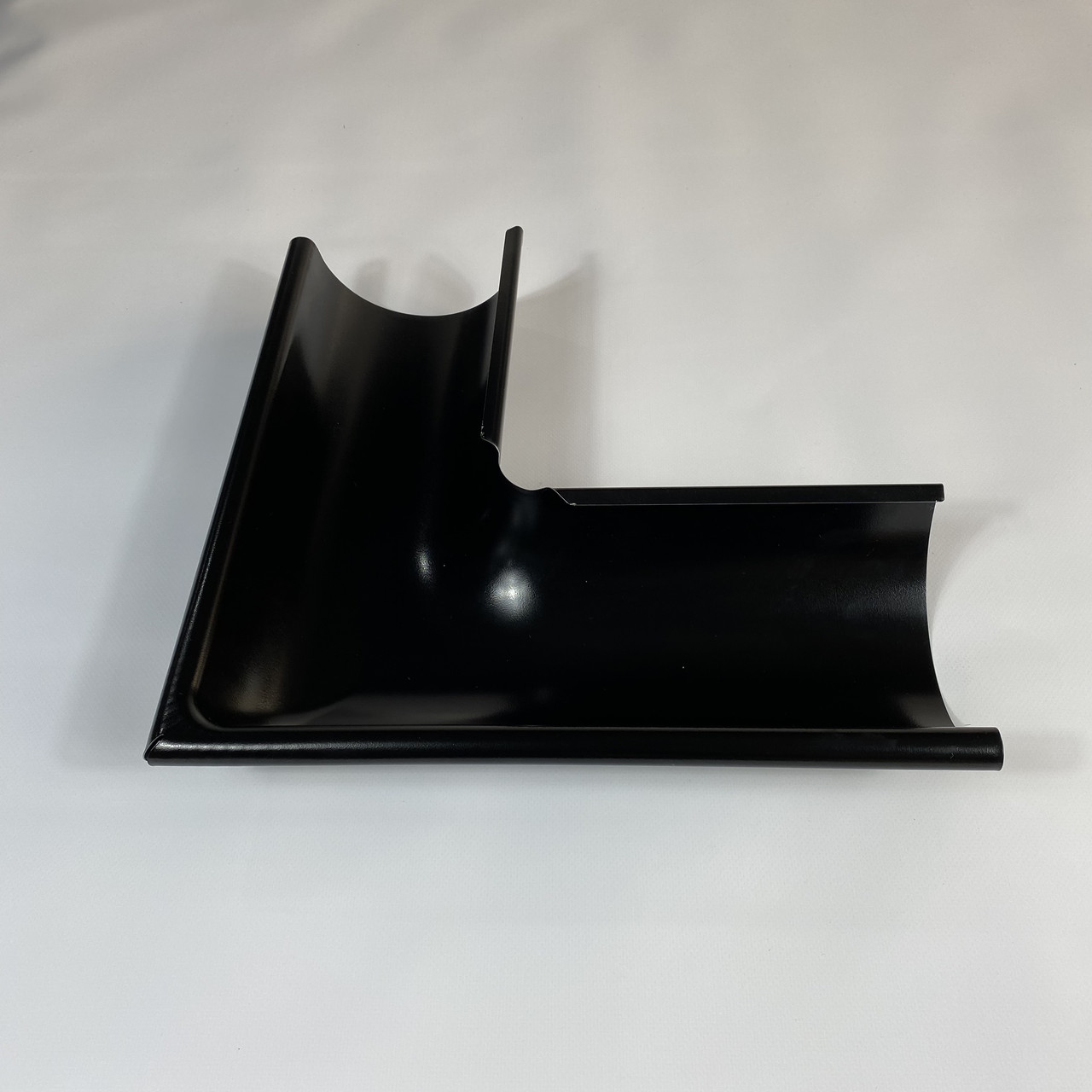 Кут ринви зовнішній 90º Stream 125 мм RAL 9005 Глибокий чорний, фото 1