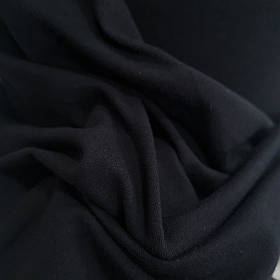 Тканина Кулір-стреч (футболка) Чорний 
Туреччина (пеньє)