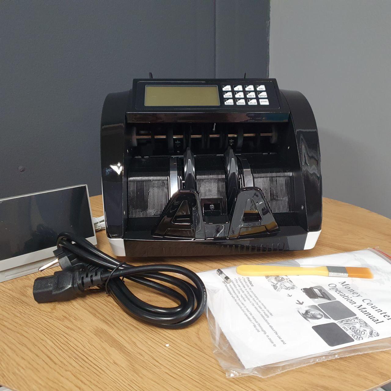 Машинка для подсчета денег bill counter, Детектор валют и счетчик банкнот AL-6100 Универсальная счетная машинк - фото 3 - id-p1752719934
