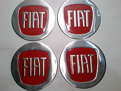Наклейка на ковпак диска Fiat 90 мм