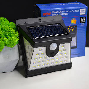 Сенсорний LED світильник на сонячній панелі Solar light motion sensor