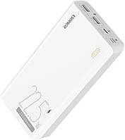 Повербанк Ромос Зовнішній акумулятор (Power Bank) Romoss 30000 mAh Sense8F Білий