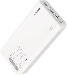 Повербанк Ромос Зовнішній акумулятор (Power Bank) Romoss 30000 mAh Sense8F Білий