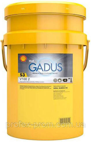 Тверде мастило Shell Gadus S3 V100 2, 18кг (кг.)